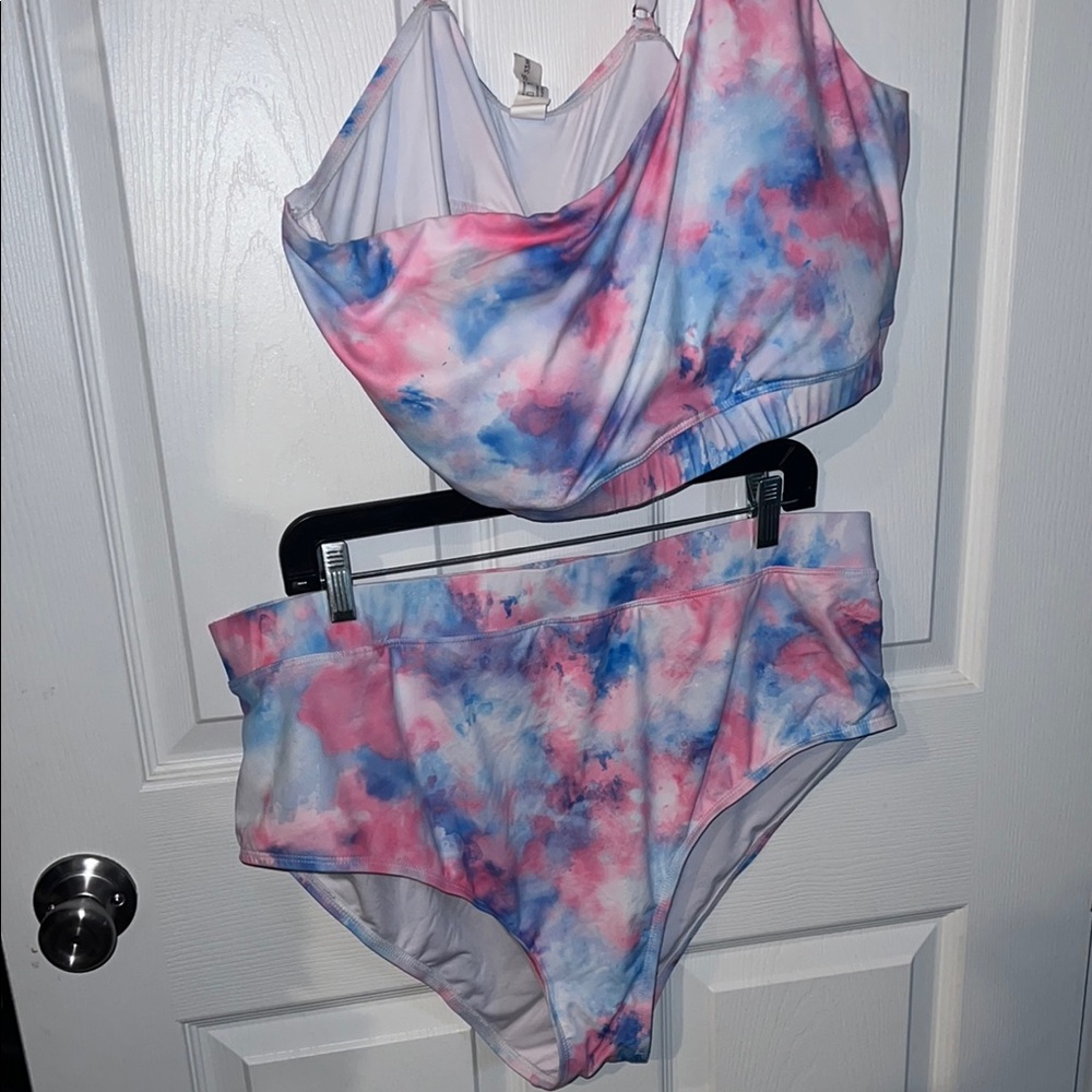 Colorful Tie-Dye Bikini Set